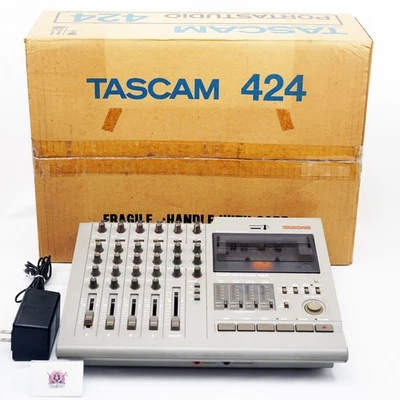 TASCAM Portastudio 424 Cassette 4-Track Multitrack Recorder MTR Tested Japan - Image 1 of 4