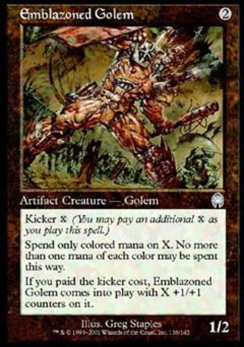 Emblazoned Golem - Light Play MTG Apocalypse - Image 1 of 1