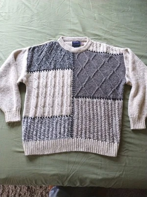 Old Glory Vintage 80's Cotton Wool Blend Warm Sweater Men's Size Large EUC - Image 1 of 4