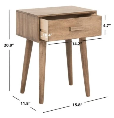 Safavieh LYLE ONE DRAWER SIDE TABLE, Reduced Price 2172733655 ACC5702B - Image 1 of 4