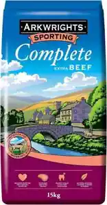 Arkwrights Sensitive Complete Dry Dog Food 15kg with Beef Bulk Wheat-Free - Picture 1 of 6