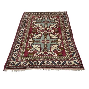 Antico tappeto kazako turco Kars, tappeto orientale finemente annodato a mano turco kaz - Foto 1 di 10