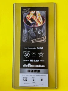 2024 Las Vegas Raiders offizieller NFL Saisonticket Stub - wählen Sie jedes Spiel! - Bild 1 von 2
