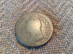 France Un Decime Copper Coin ca 1799 (L'an 8 AA) French Revolution Era - Picture 1 of 3