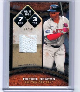 2025 Topps Series 2 Rafael Devers Running The Bases Relic Gold Foil #'ed 20/50 - Picture 1 of 1