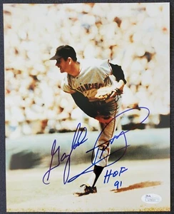Gaylord Perry JSA COA San Francisco Giants Autograph MLB 8x10 Photograph - Picture 1 of 7