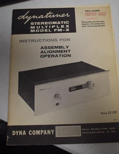 Original Dynaco Stereomatic Multiple X FM-3 Instructions Manual - Picture 1 of 2