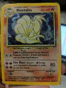 Ninetales 12/102 Holo rare WOTC Pokemon TCG BASE SET - Picture 1 of 2