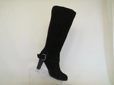 NINE WEST Negro Gamuza Cremallera Hebilla Moda Botas Hasta la Rodilla Para Mujer Talla 7.5 M Foto 1 de 4