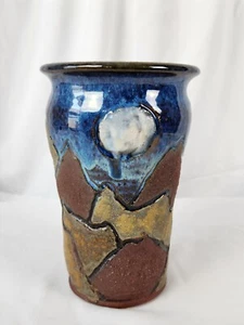 7" Shawnee Mountain Pottery - Signed 2015 Clay Vase - OAK - Perfect Condition - Picture 1 of 11
