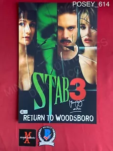 Parker Posey firmato Stab 3 11x17 foto Scream 3 Jennifer Jolie Beckett certificato di autenticità - Foto 1 di 4