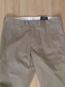 LAND’S END Size 34x38 Tall NWOT Men’s Slim Fit Chino Pants Unfinished Hem - Picture 1 of 4
