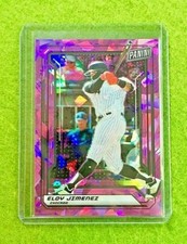 ELOY JIMENEZ ROOKIE CARD RC PRIZM CRACKED ICE SP /99 WHITE SOX 2019 National VIP
