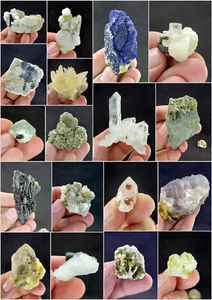 Natural Mix Mineral Crystal Specimens Lot From Afghanistan, Pakistan 934g 18Pcs - Picture 1 of 19