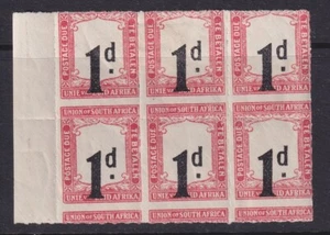 South Africa, Scott J9 var (SG D9 var), MLH/HR block, SHIFTED VALUE - Picture 1 of 1