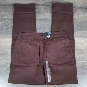 Relativity Denim Absolutely Straight Brown Pants Stretch Womens Size 8 - Picture 1 of 14