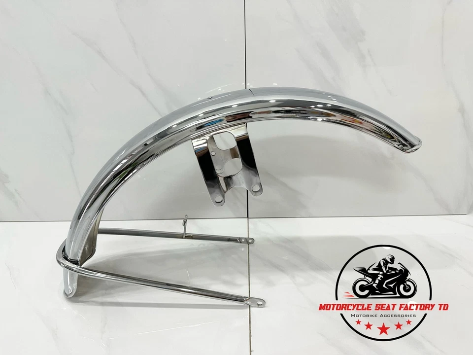 Suzuki GT380 GT500 GT550 GT750 Cromo 53100-31701 -Rep Guardabarros Delantero Alta Calidad Foto 1 de 4