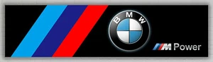 BMW M Powered by Motorsport Indoor Outdoor Banner 2x8ft 60x240cm Best Banner - Picture 1 of 6
