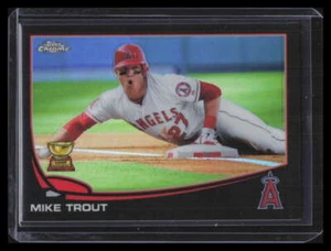 2013 Topps Chrome Black Refractor 1 Mike Trout 28/100 - Picture 1 of 2