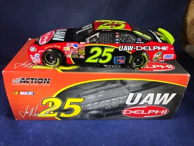 Y1-98 JOE NEMECHEK #25 UAW - DELPHI  “AUTOGRAPHED” 2003 CHEVY MONTE CARLO - Image 1 of 4