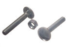 New Cup Square Coach Bolt M8 8Mm 50Mm Fully Threaded Plus Nuts Bzp ( Pk Of 200 )