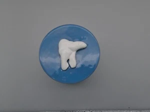 Polar Bear Profile Trinket Box Dish Lid Round Arctic Blue Evnur Taran Canada 3" - Picture 1 of 7