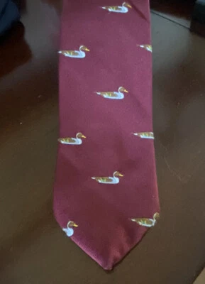 Corbata de novedad granate Ruddy Duck colección National Wildlife Federation para hombre Foto 1 de 4