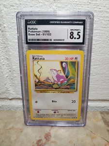 Pokemon TCG Rattata Base Set CGC NM/Mint 8.5 Trading Card - Picture 1 of 2