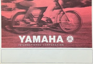 1965-1966 Yamaha full-line 8-page double-sided brochure NOS YJ-1 YG-1TK YDS3 Jet - Picture 1 of 5