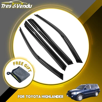 Parasol de ventana para Toyota Highlander Mugen 2001-2007 protector de lluvia deflector de viento Foto 1 de 4
