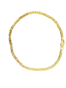 18K Gold Plated Over Sterling Silver 8" Bracelet, new - Picture 1 of 1