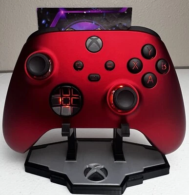 Scarlet Red - RGB LED - Soft Touch - Custom Wireless Controller for Xbox Or PC - Image 1 of 4