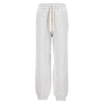 Miu Miu Women's Embroidered Logo Jogger Track Pants Gray Size M - Image 1 of 4