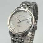Longines Flagship White Dial Quartz Date Vintage Men's Watch Used Swiss Made .