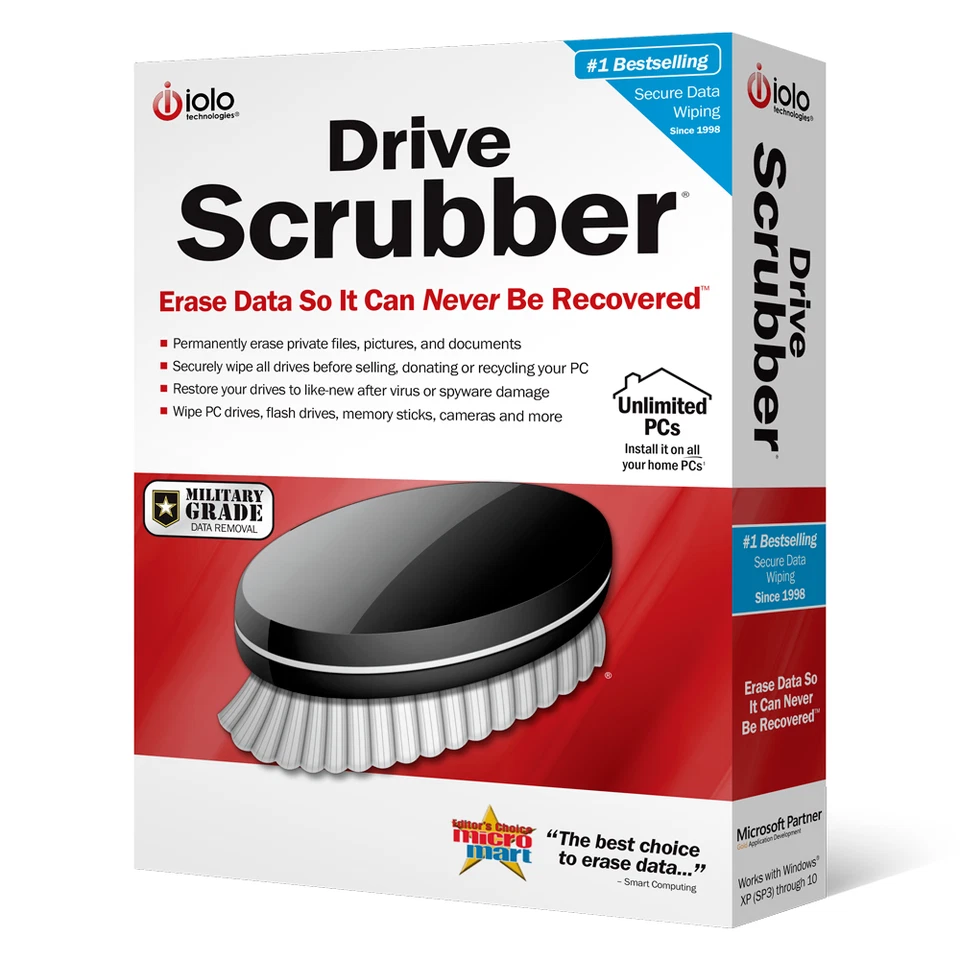 iolo Drive Scrubber MILITARY GRADE Data Remove Sensitive Info Unlimited PC - Image 1 of 1