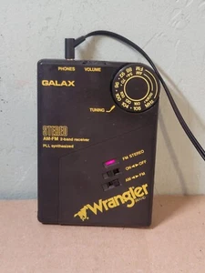 Wrangler Galax AM/FM Card Stereo Pocket Radio 2-Band Receiver PLL Synthesized - Picture 1 of 11