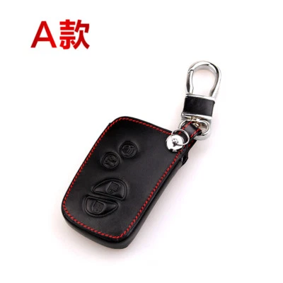 2 - 4 Buttons Remote Bag Holder Leather Remote Car Key Cover Case For LEXUS - Image 1 of 4
