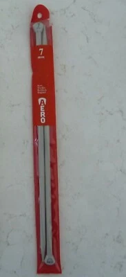 Aero Knitting needles, size 7.00 mm Plastic Size 2 -  30cm or 35cm Lengths - Image 1 of 2