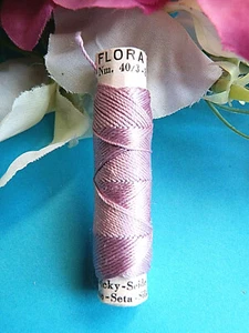 177BBIS Superb Bobbin Silk Cord "Flora" Natural Purple ZWICKY No. 696 - Picture 1 of 2