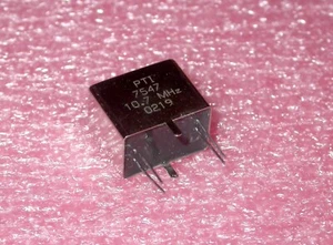 Micron-PTI 10,7 MHz 35 kHz Breitband Kristall IF Bandpassfilter Typ PTI-7547 - Bild 1 von 3