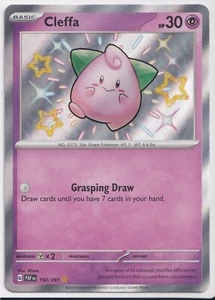 Cleffa 150/091 Paldean Fates Shiny Rare NM Pokemon Card - Picture 1 of 2