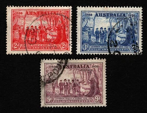 OPC 1937 Australia Authur Phillip Set Sc#163-5 Sonido Usado 38244 - Imagen 1 de 1