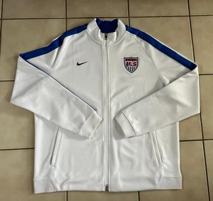 Nike USMNT Soccer USA World Cup White Track Warm up Jacker 2XL Gold Cup - Foto 1 di 9