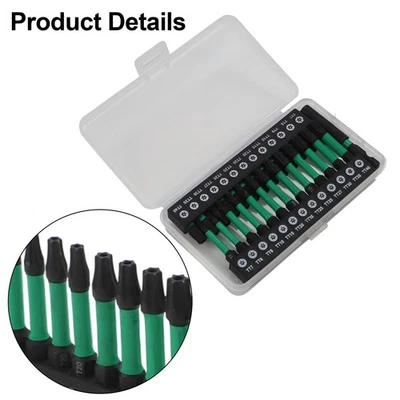 27 Piece Steel For Torx Bit Set Magnetic Holder with Portable Storage Box - Imagen 1 de 4