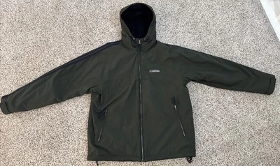 Chaqueta De Colección Abercrombie And Fitch Para Hombre Mediana Verde Azul Rayas Retro Foto 1 de 4