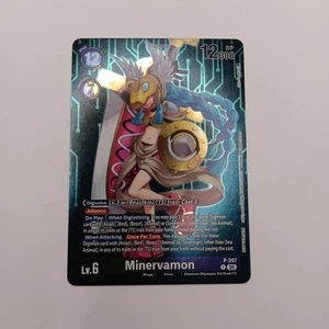 Minervamon P-207 Promo Foil Hackers' Slumber Box Topper Digimon Card Game - Picture 1 of 2