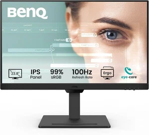 BenQ GW2490T 24" IPS 100Hz FHD Monitor Eye-Care Height Tilt Adj HDMI DP 1080p - Picture 1 of 13