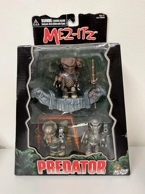 Predator Mez-Itz Mezco 3” Figura Paquete de 3 Figuras Set 2003 Sellado, ¡Raro! Foto 1 de 4