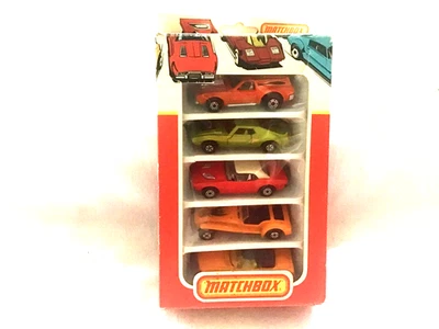 JUEGO DE 5 VEHÍCULOS MATCHBOX MP1 AÑOS 70 - MERCEDES / DODGE / JABALINA ETC - EN CAJA Foto 1 de 4