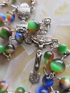 Kinder Kurzer Rosenkranz Gesegnet 925 Sterling Silber Stil 2 - Bild 1 von 2